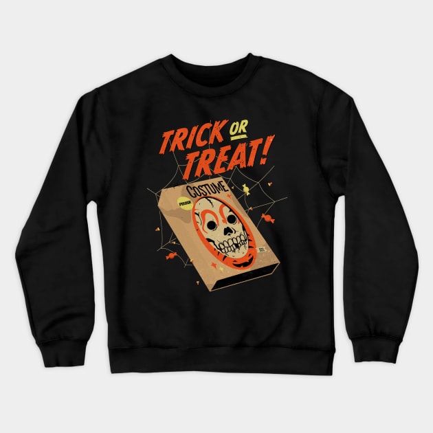 Trick Or Treat - Vintage Halloween Crewneck Sweatshirt by PHASR